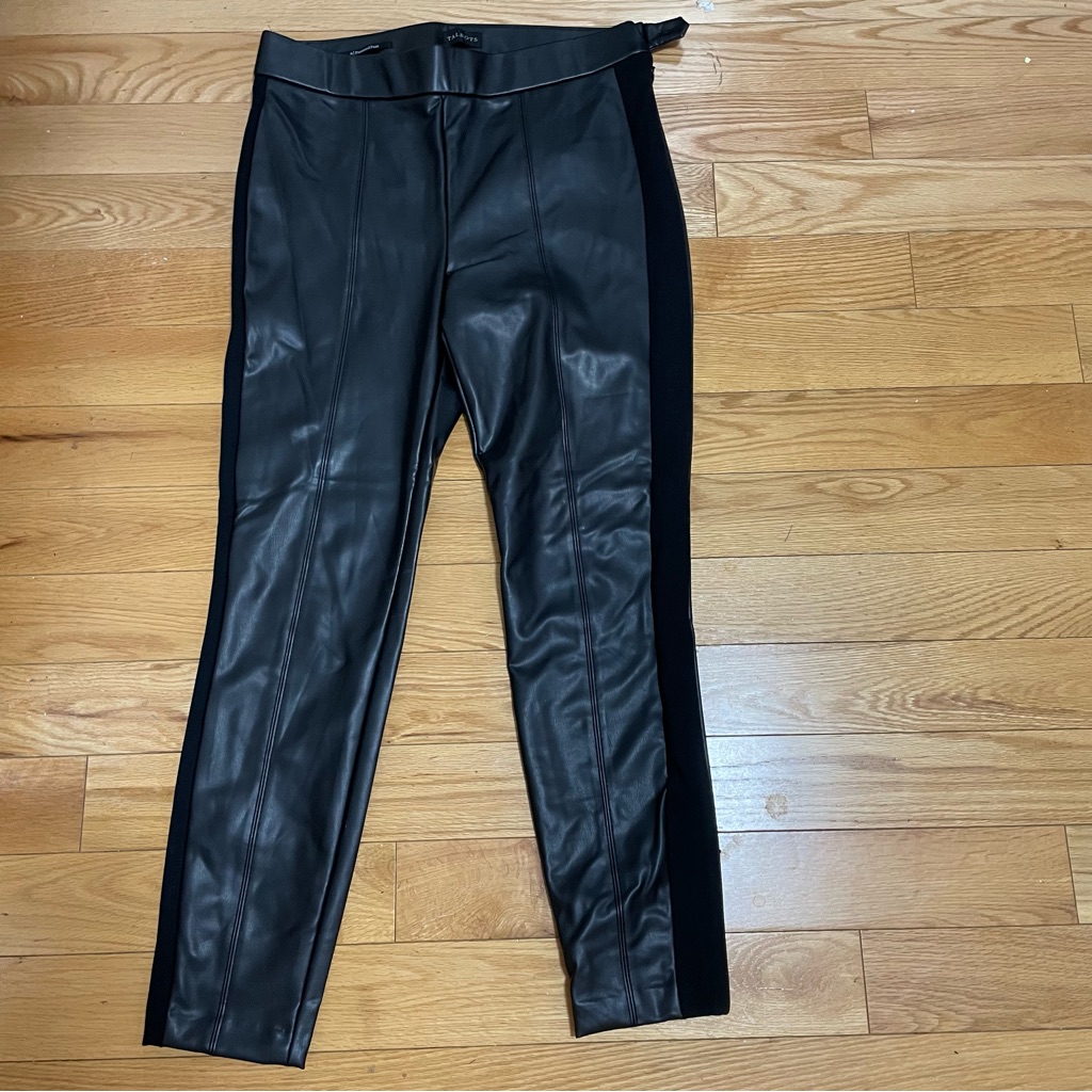 Talbots Womens Faux Leather Pant Size 8 Inseam 27 Inseam Talbots Womens Faux Leather Pant Size 8 Inseam 27 Inseam
